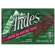 Andes Creme De Menthe Thins 4.67oz Box 